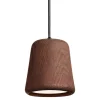 New Works Material pendellampa, rökt ek