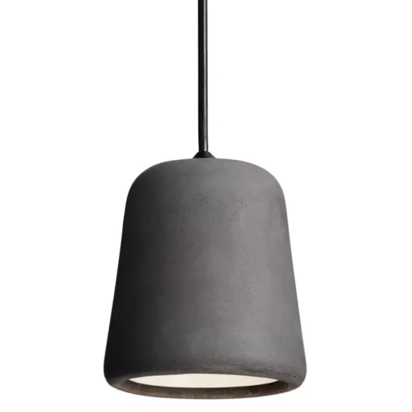 New Works Material pendellampa, mörkgrå betong