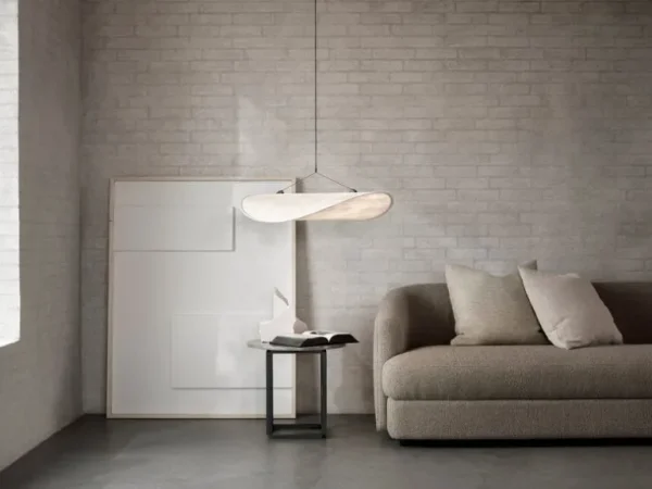 New Works Tense pendellampa 90 cm, vit