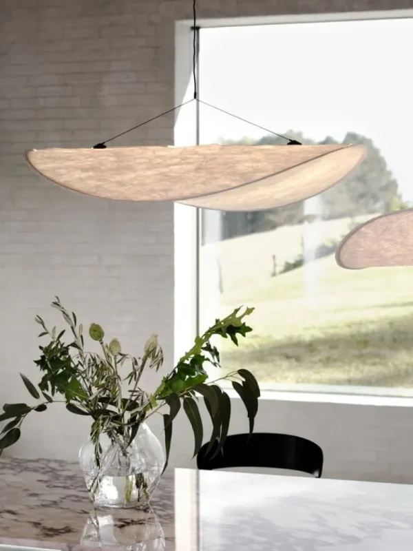 New Works Tense pendellampa 90 cm, vit