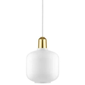 Normann Copenhagen Amp lampa, liten, vit - mässing