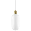 Normann Copenhagen Amp lampa, stor, vit - mässing