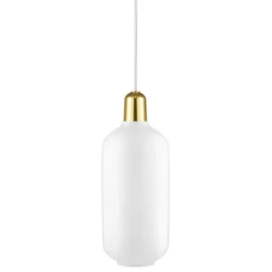 Normann Copenhagen Amp lampa, stor, vit - mässing