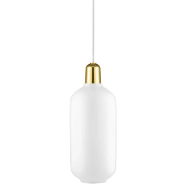Normann Copenhagen Amp lampa, stor, vit - mässing