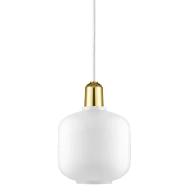 Normann Copenhagen Amp lampa, liten, vit - mässing