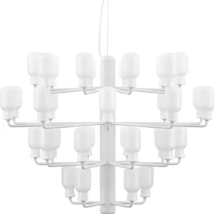 Normann Copenhagen Amp ljuskrona, stor, vit