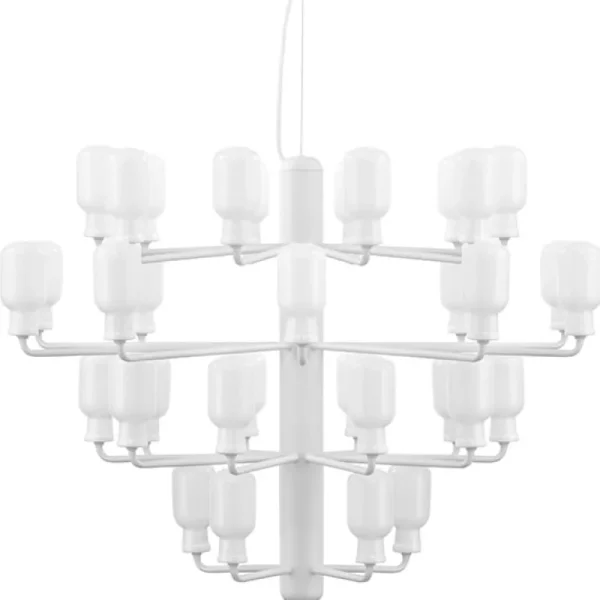 Normann Copenhagen Amp ljuskrona, stor, vit