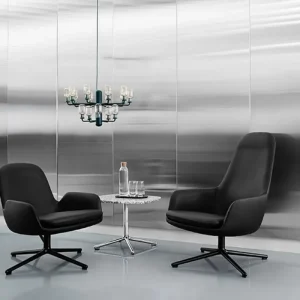 Normann Copenhagen Amp ljuskrona, liten, rök - svart