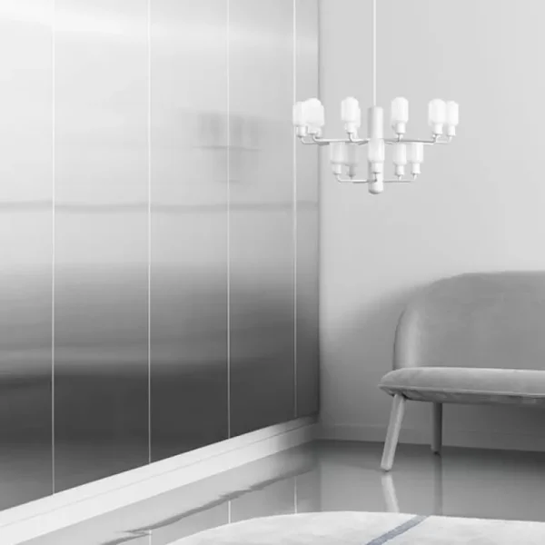 Normann Copenhagen Amp ljuskrona, liten, rök - svart