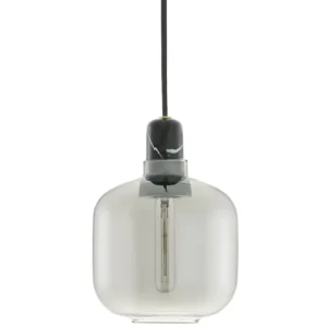 Normann Copenhagen Amp pendellampa, liten, rök - svart