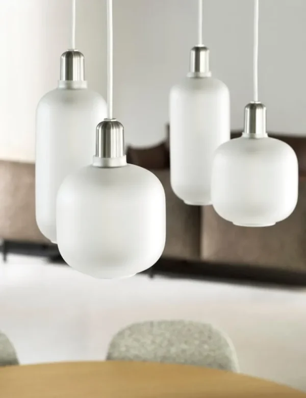 Normann Copenhagen Amp pendellampa, stor, vit