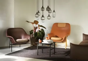 Normann Copenhagen Amp pendellampa, liten, rök - svart
