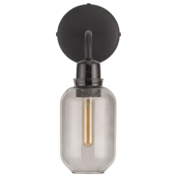 Normann Copenhagen Amp vägglampa, rök - svart