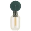 Normann Copenhagen Amp vägglampa, guld - grön