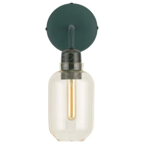 Normann Copenhagen Amp vägglampa, guld - grön