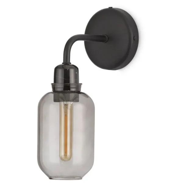 Normann Copenhagen Amp vägglampa, rök - svart