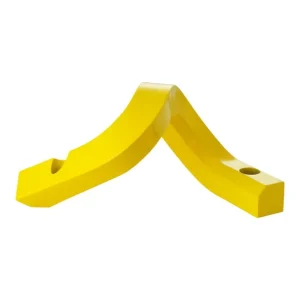 Normann Copenhagen Crooked Two, ljusstake, gul