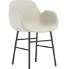 Normann Copenhagen Form fåtölj, svart stål - Main Line Flax 20