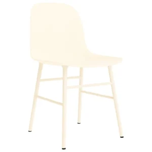 Normann Copenhagen Form stol, gräddvitt stål – gräddvit