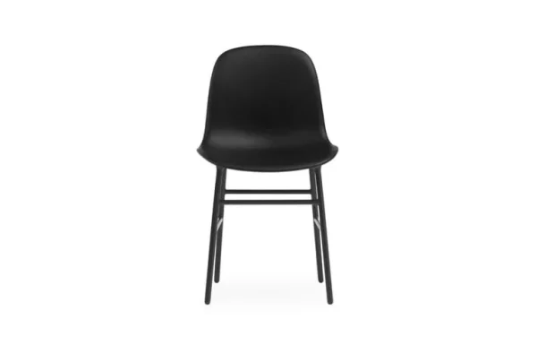 Normann Copenhagen Form stol, svart stål - svart läder Ultra