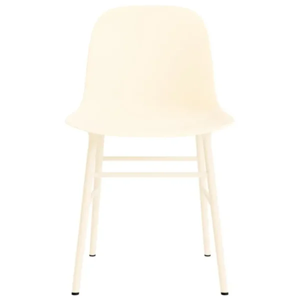 Normann Copenhagen Form stol, gräddvitt stål – gräddvit