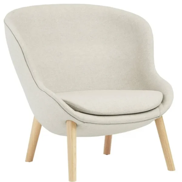 Normann Copenhagen Hyg loungefåtölj, låg, ek - Main Line linne 20