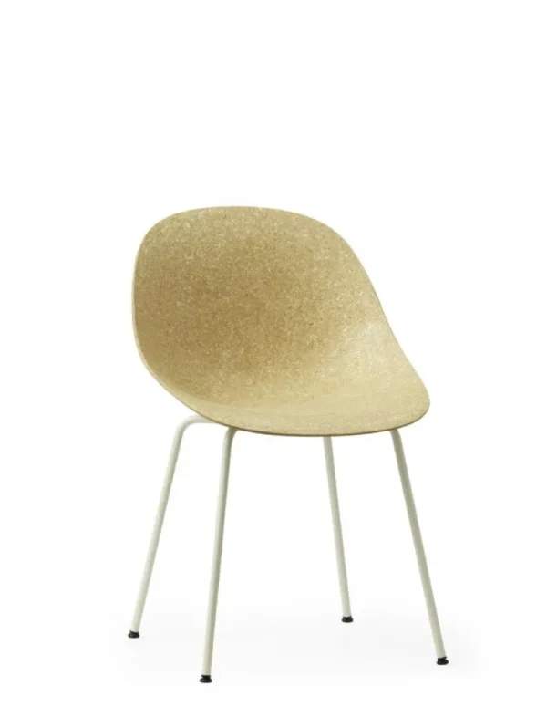Normann Copenhagen Mat stol, gräddvitt stål – hampa