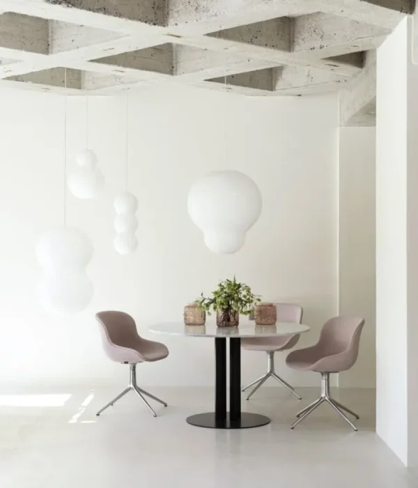 Normann Copenhagen Puff Twist lampskärm, vit