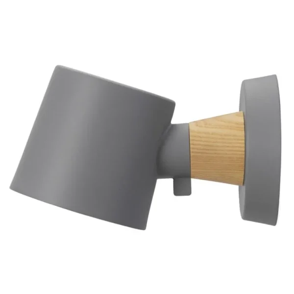 Normann Copenhagen Rise vägglampa, fast installation, grå