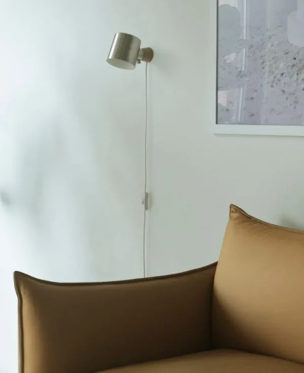 Normann Copenhagen Rise vägglampa, rostfritt stål
