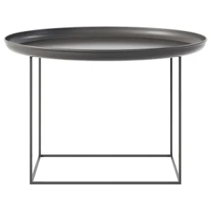 NORR11 Duke soffbord, 70 cm, jord svart