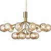 Nuura Apiales 18 pendellampa, brushed brass - optic gold