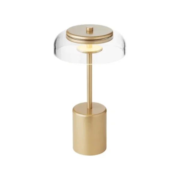 Nuura Blossi Mini bärbar bordslampa, nordisk guld - klar