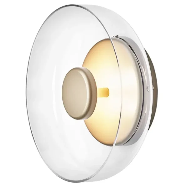 Nuura Blossi vägg-/taklampa, Nordic gold - klar