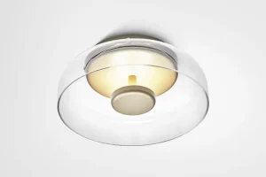 Nuura Blossi vägg-/taklampa, Nordic gold - klar
