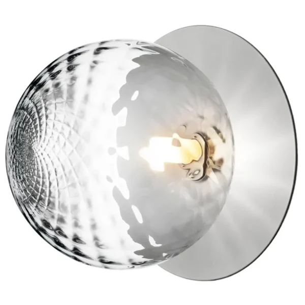 Nuura Liila 1 vägg/taklampa, stor, silver - ofärgad