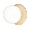 Nuura Liila 1 vägg-/taklampa, medium, guld - opal