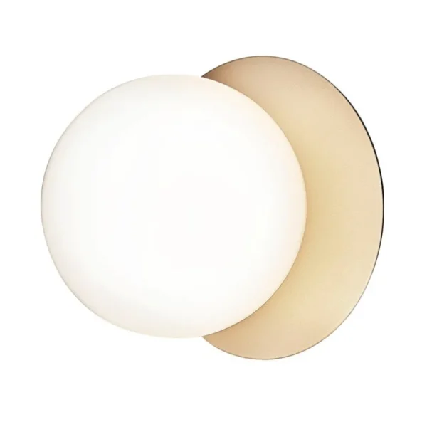 Nuura Liila 1 vägg-/taklampa, medium, guld - opal