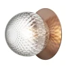 Nuura Liila 1 vägg-/taklampa, medium, mörk brons - optic clear