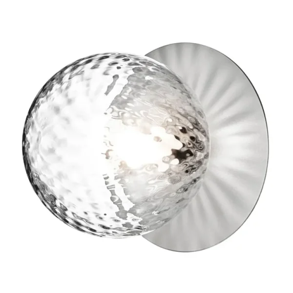 Nuura Liila 1 vägg/taklampa, medium, silver - ofärgad