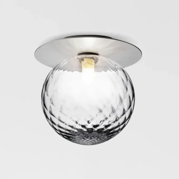Nuura Liila 1 vägg/taklampa, stor, silver - ofärgad