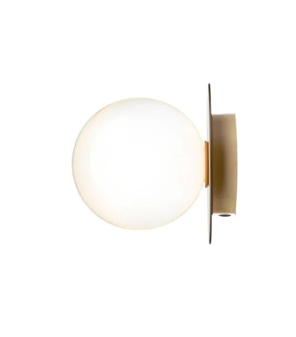 Nuura Liila 1 vägg-/taklampa, medium, guld - opal