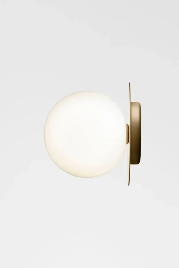 Nuura Liila 1 vägg/taklampa, stor, guld - opal
