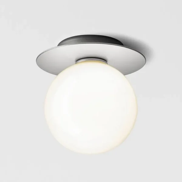 Nuura Liila 1 vägg/taklampa, medium, silver - opal