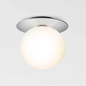 Nuura Liila 1 vägg/taklampa, stor, silver - opal