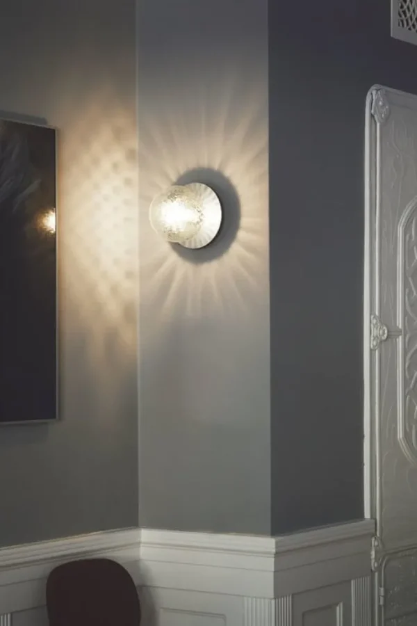 Nuura Liila 1 vägg/taklampa, medium, silver - ofärgad
