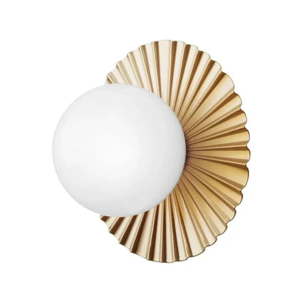 Nuura Liila Muuse vägg-/taklampa, liten, Nordic gold - opal