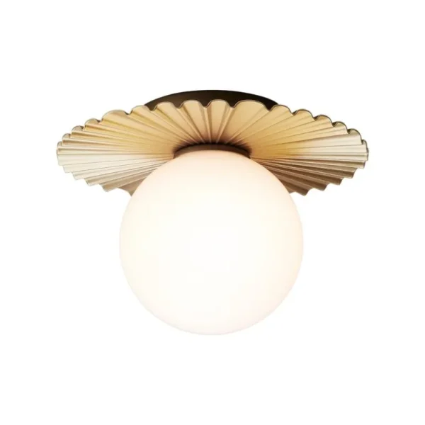 Nuura Liila Muuse vägg-/taklampa, liten, Nordic gold - opal