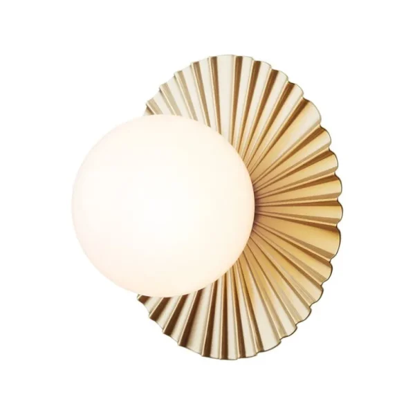 Nuura Liila Muuse vägg-/taklampa, liten, Nordic gold - opal