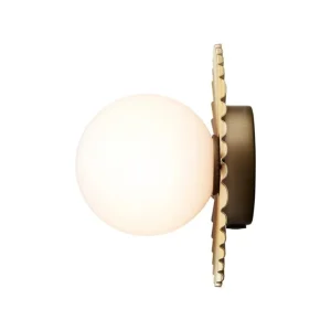 Nuura Liila Muuse vägg-/taklampa, liten, Nordic gold - opal